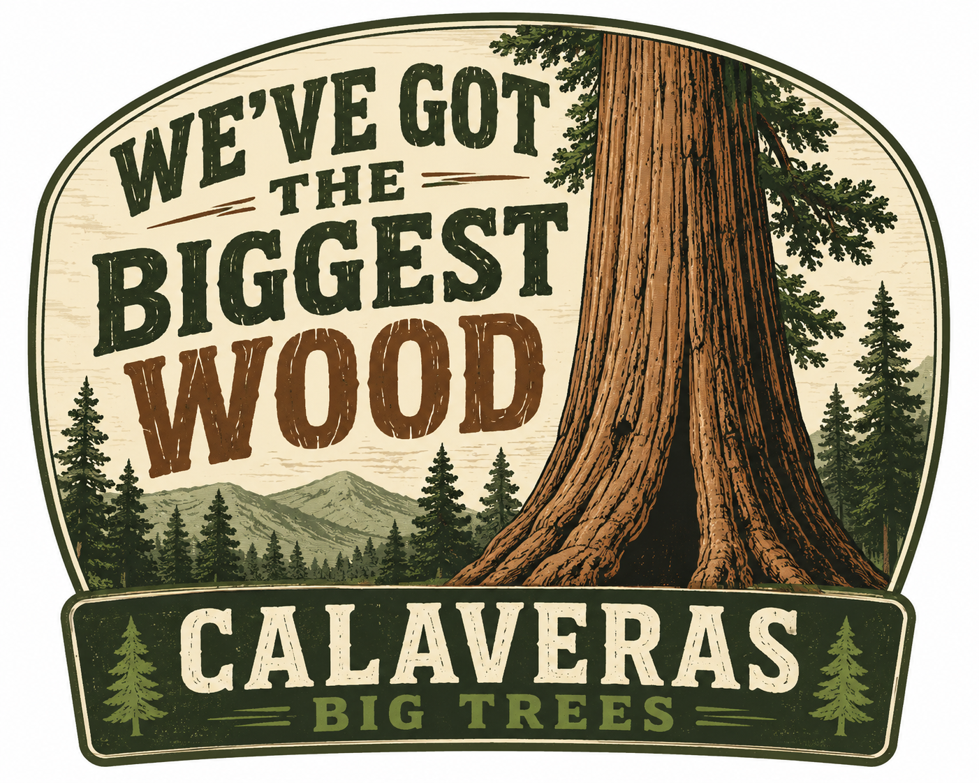 Calaveras Big Trees - Die-cut stickers
